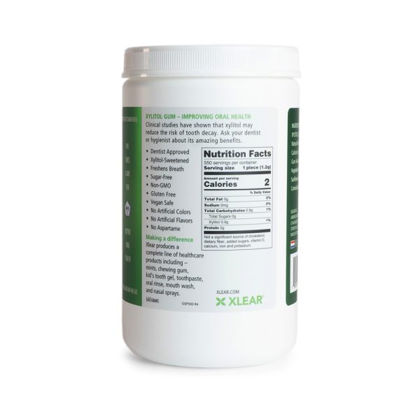 Natural Xylitol Gum, 550ct Canisters - Image 8